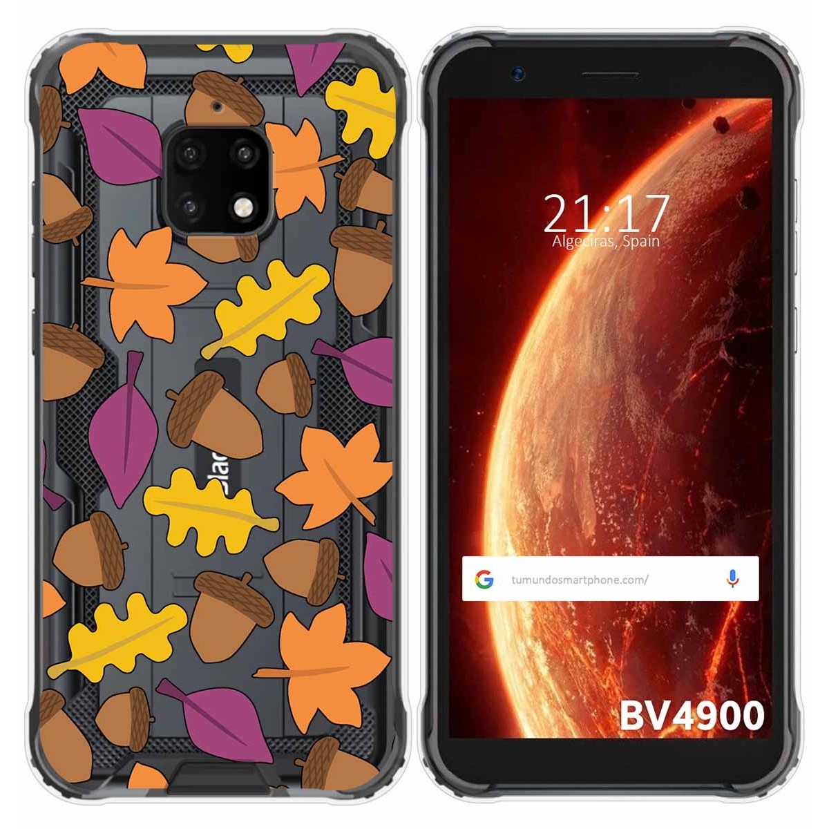 Funda Gel Transparente para Blackview BV4900 / BV4900 Pro diseño Otoño Dibujos