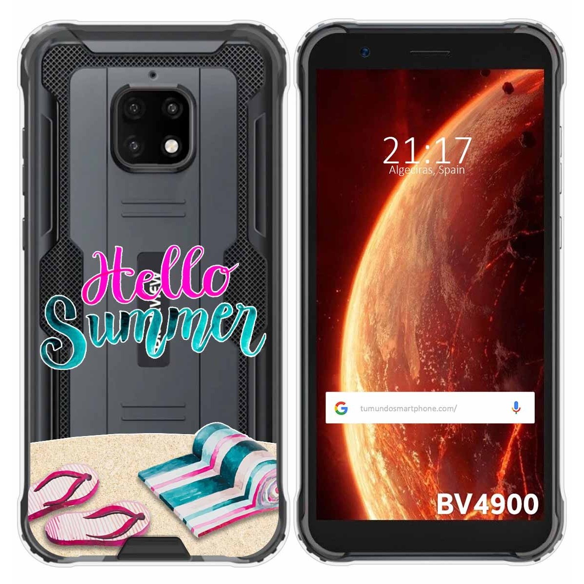 Funda Gel Transparente para Blackview BV4900 / BV4900 Pro diseño Summer Dibujos
