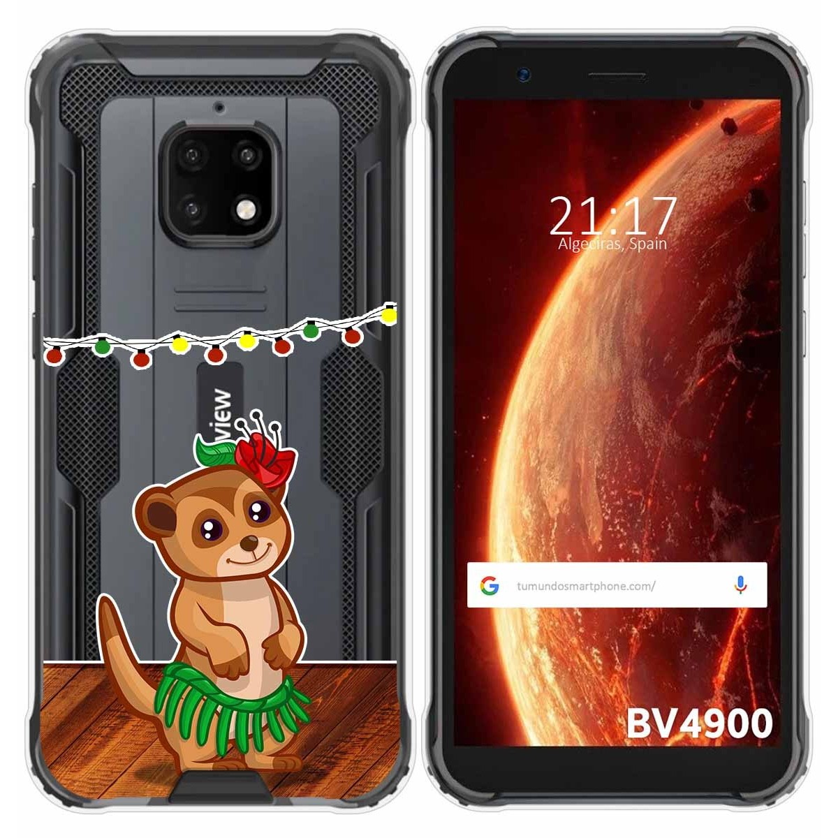 Funda Gel Transparente para Blackview BV4900 / BV4900 Pro diseño Suricata Dibujos