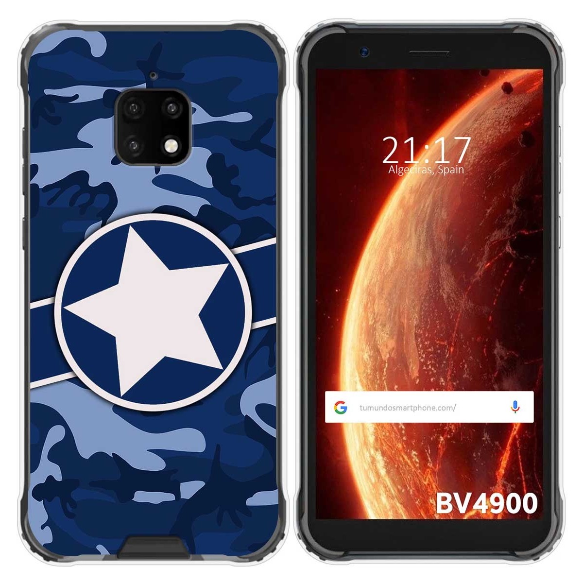 Funda Gel Tpu para Blackview BV4900 / BV4900 Pro diseño Camuflaje 03 Dibujos