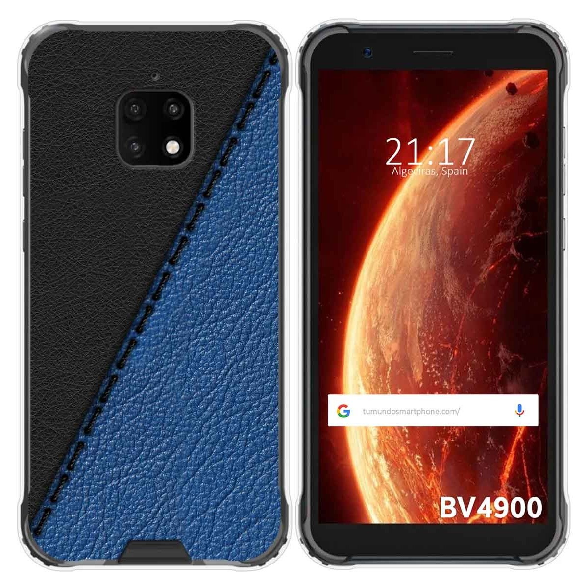 Funda Gel Tpu para Blackview BV4900 / BV4900 Pro diseño Cuero 02 Dibujos
