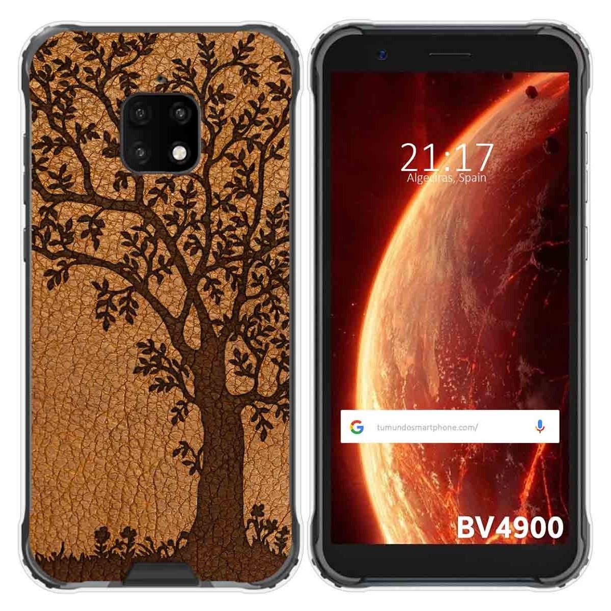 Funda Gel Tpu para Blackview BV4900 / BV4900 Pro diseño Cuero 03 Dibujos