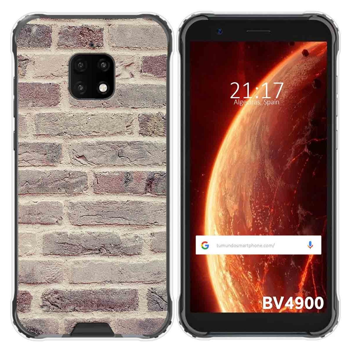 Funda Gel Tpu para Blackview BV4900 / BV4900 Pro diseño Ladrillo 01 Dibujos