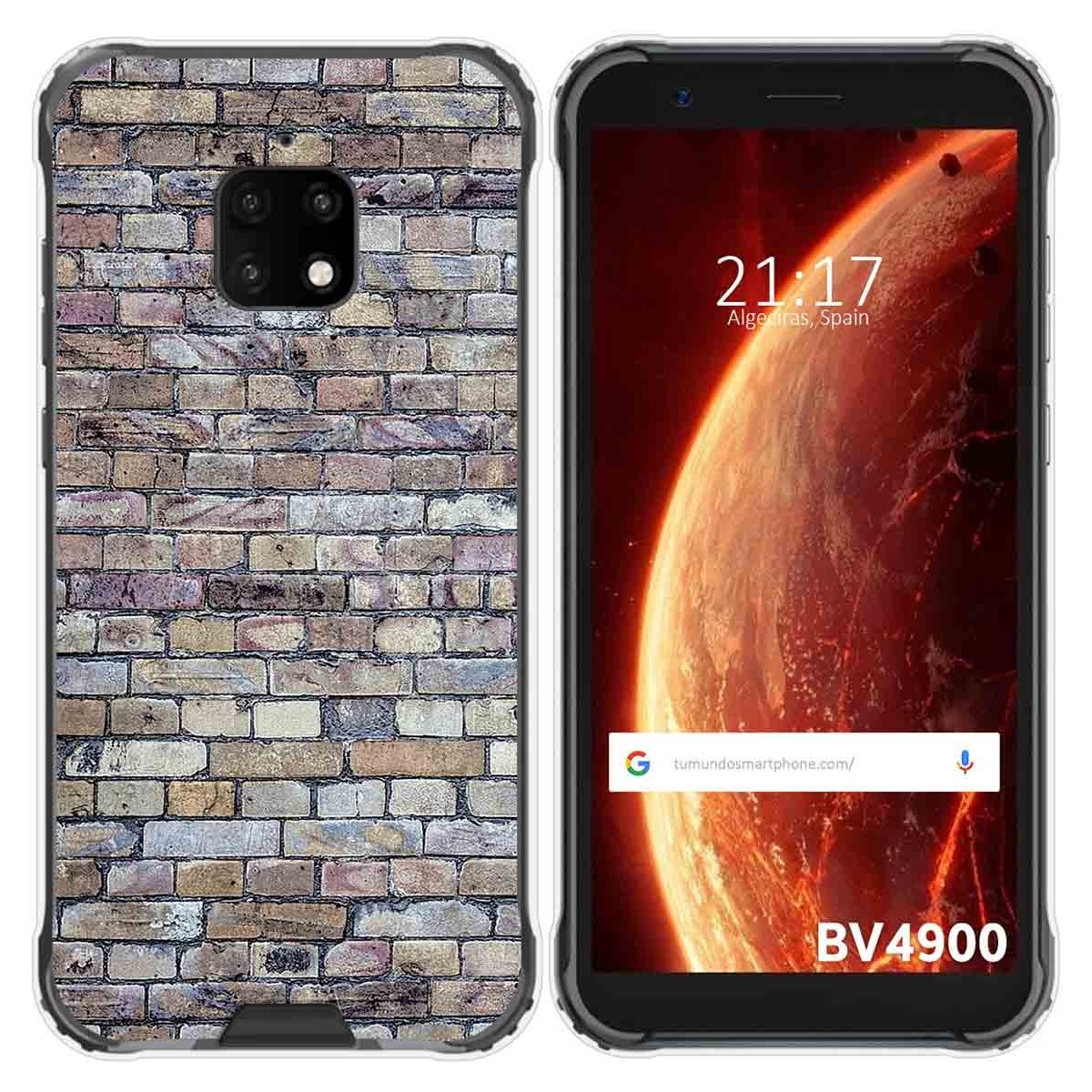 Funda Gel Tpu para Blackview BV4900 / BV4900 Pro diseño Ladrillo 02 Dibujos