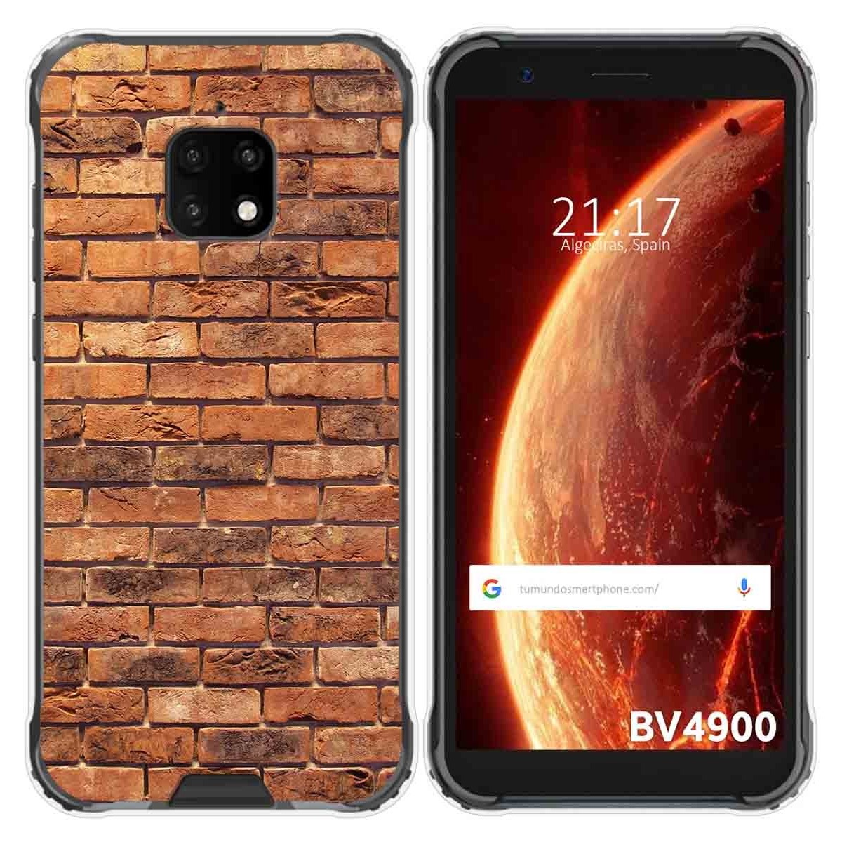 Funda Gel Tpu para Blackview BV4900 / BV4900 Pro diseño Ladrillo 04 Dibujos