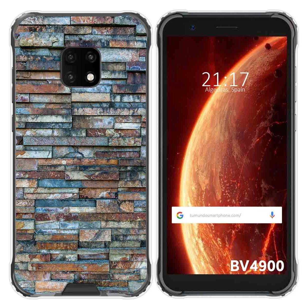 Funda Gel Tpu para Blackview BV4900 / BV4900 Pro diseño Ladrillo 05 Dibujos
