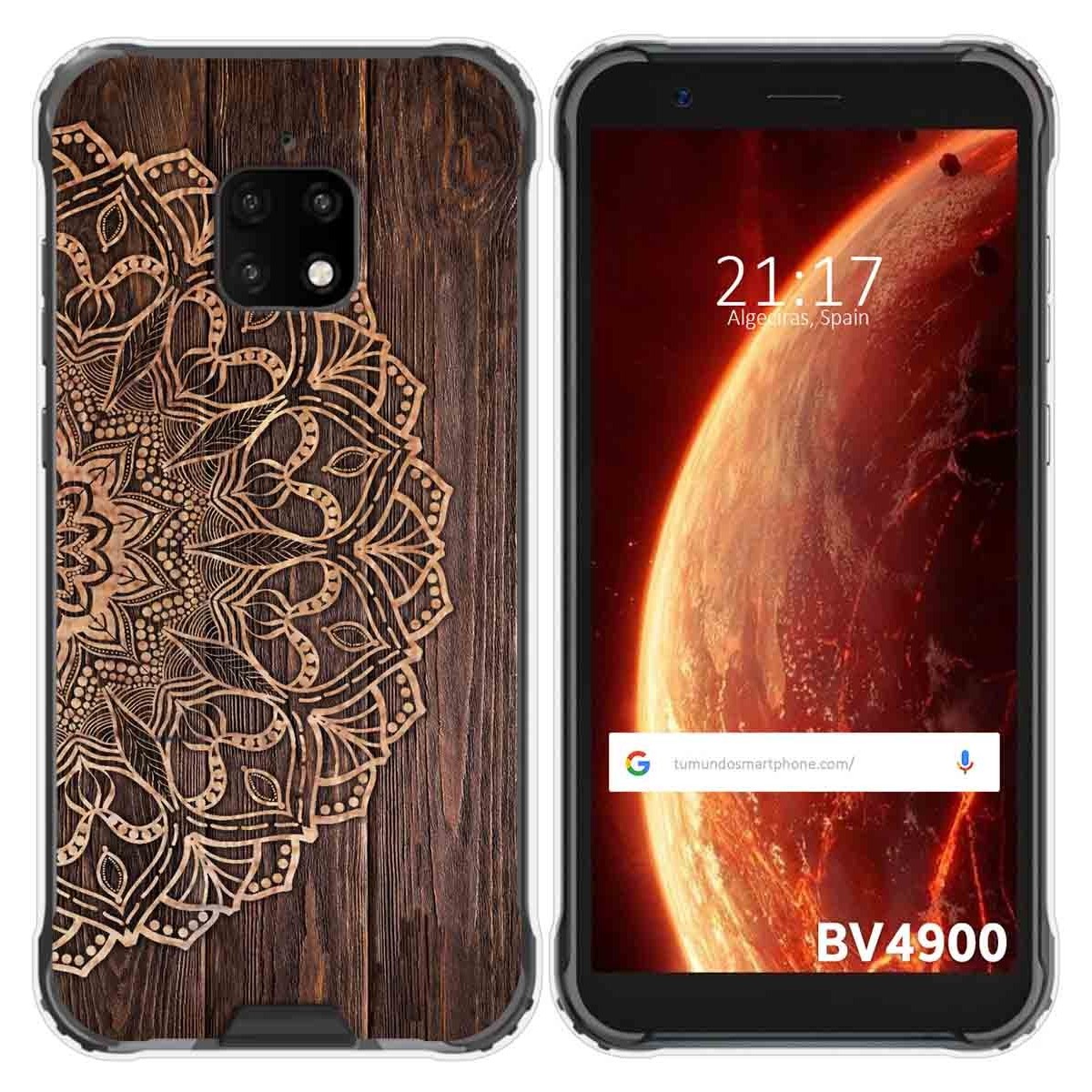 Funda Gel Tpu para Blackview BV4900 / BV4900 Pro diseño Madera 06 Dibujos