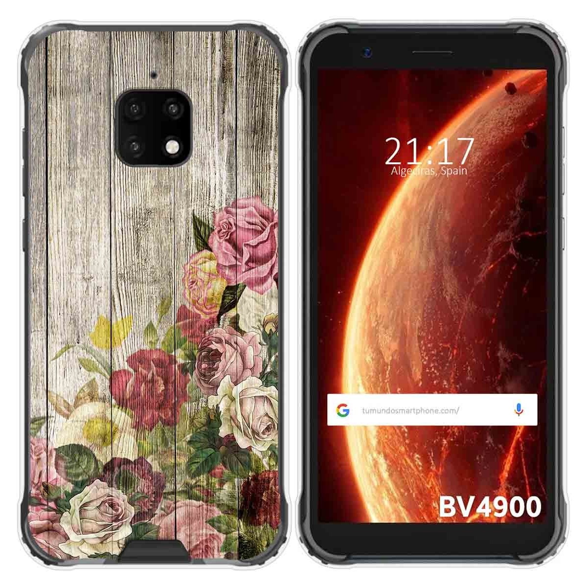 Funda Gel Tpu para Blackview BV4900 / BV4900 Pro diseño Madera 08 Dibujos