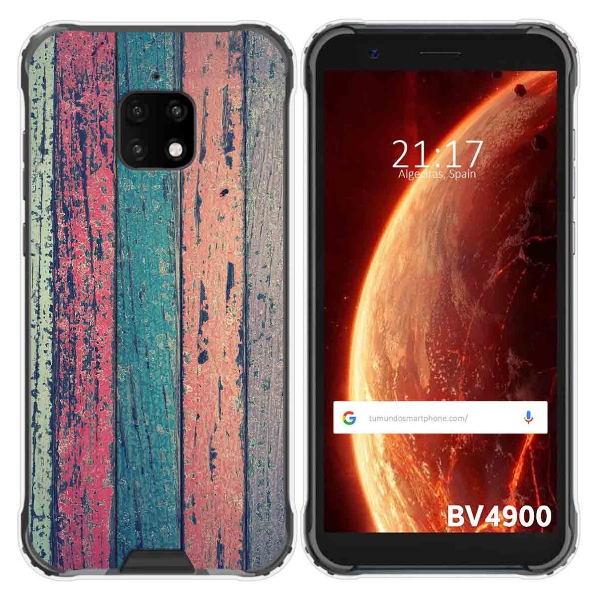 Funda Gel Tpu para Blackview BV4900 / BV4900 Pro diseño Madera 10 Dibujos