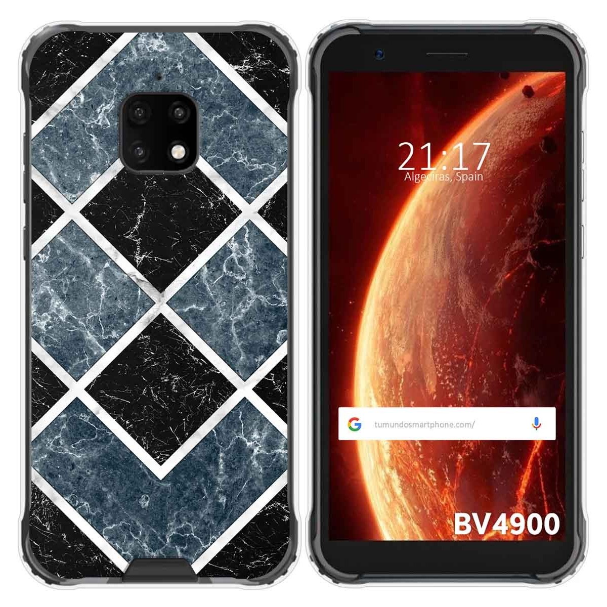 Funda Gel Tpu para Blackview BV4900 / BV4900 Pro diseño Mármol 06 Dibujos
