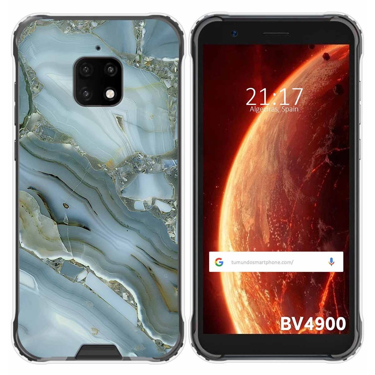 Funda Gel Tpu para Blackview BV4900 / BV4900 Pro diseño Mármol 09 Dibujos