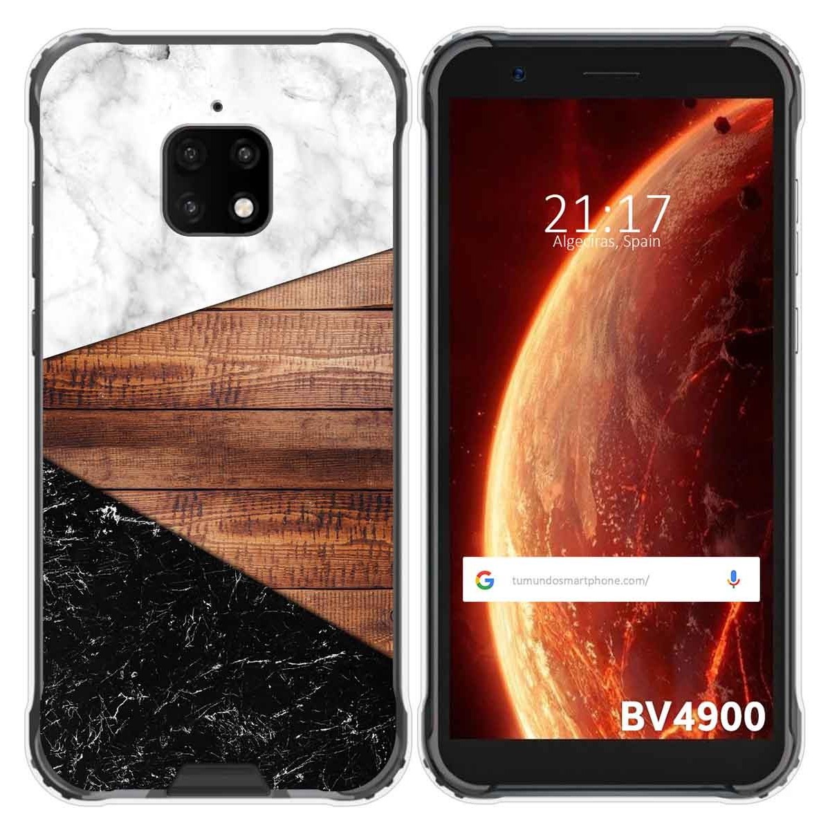 Funda Gel Tpu para Blackview BV4900 / BV4900 Pro diseño Mármol 11 Dibujos
