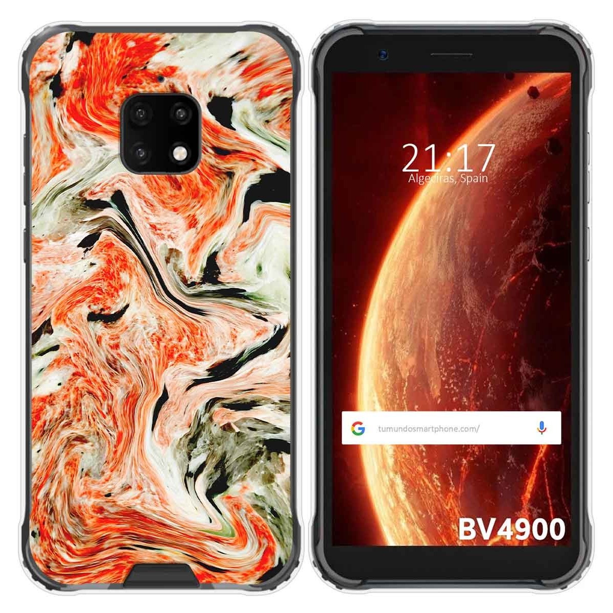 Funda Gel Tpu para Blackview BV4900 / BV4900 Pro diseño Mármol 12 Dibujos