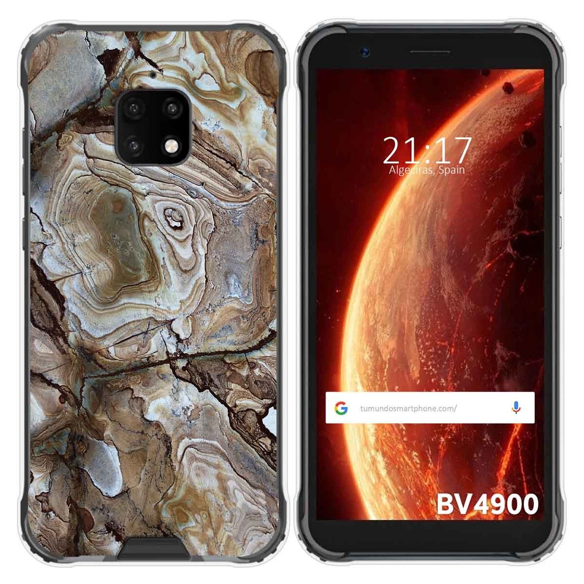 Funda Gel Tpu para Blackview BV4900 / BV4900 Pro diseño Mármol 14 Dibujos