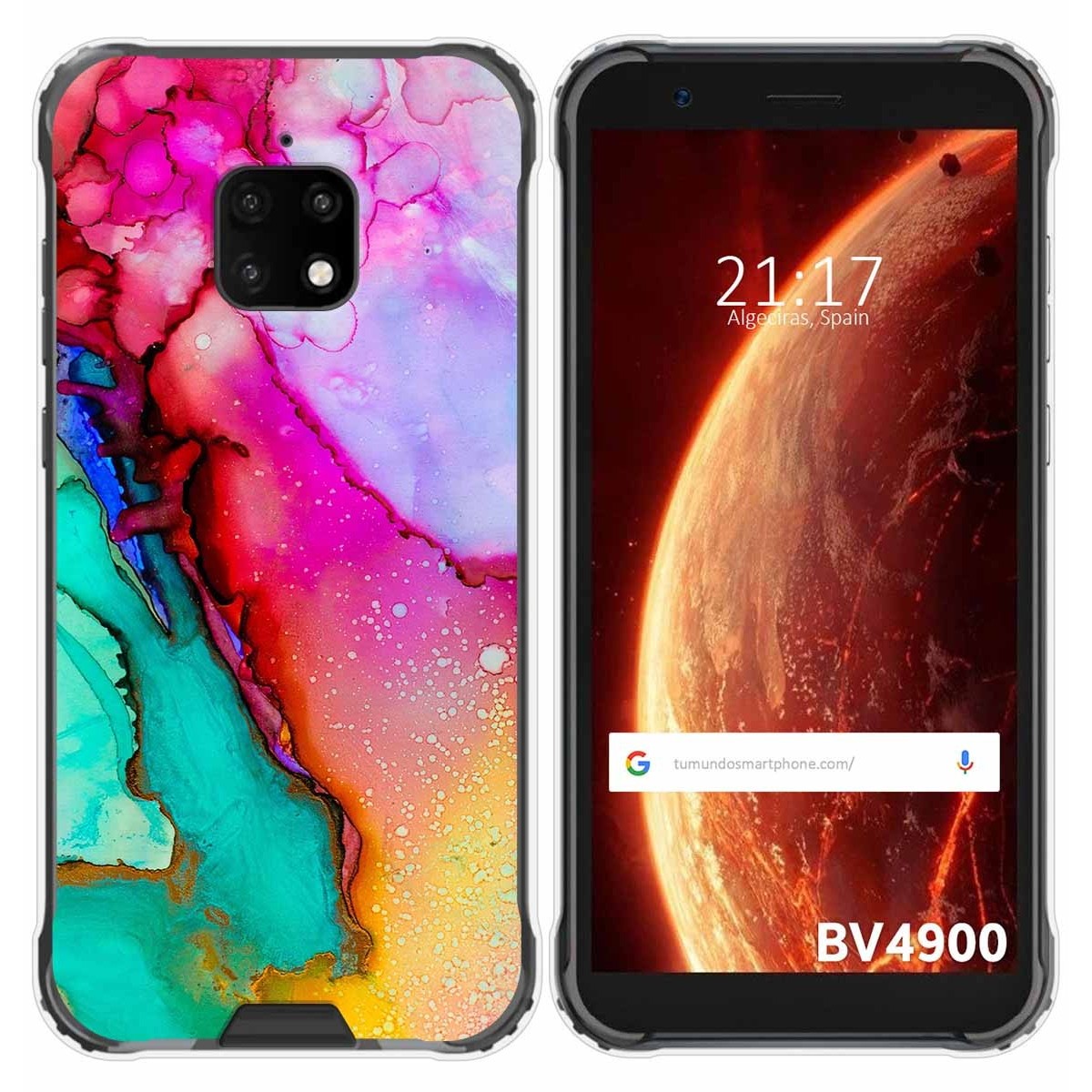 Funda Gel Tpu para Blackview BV4900 / BV4900 Pro diseño Mármol 15 Dibujos