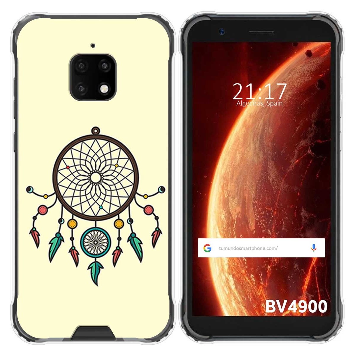 Funda Gel Tpu para Blackview BV4900 / BV4900 Pro diseño Atrapasueños Dibujos