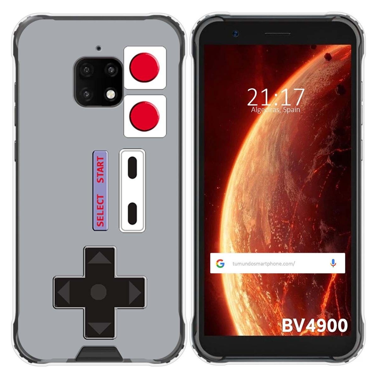 Funda Gel Tpu para Blackview BV4900 / BV4900 Pro diseño Consola Dibujos