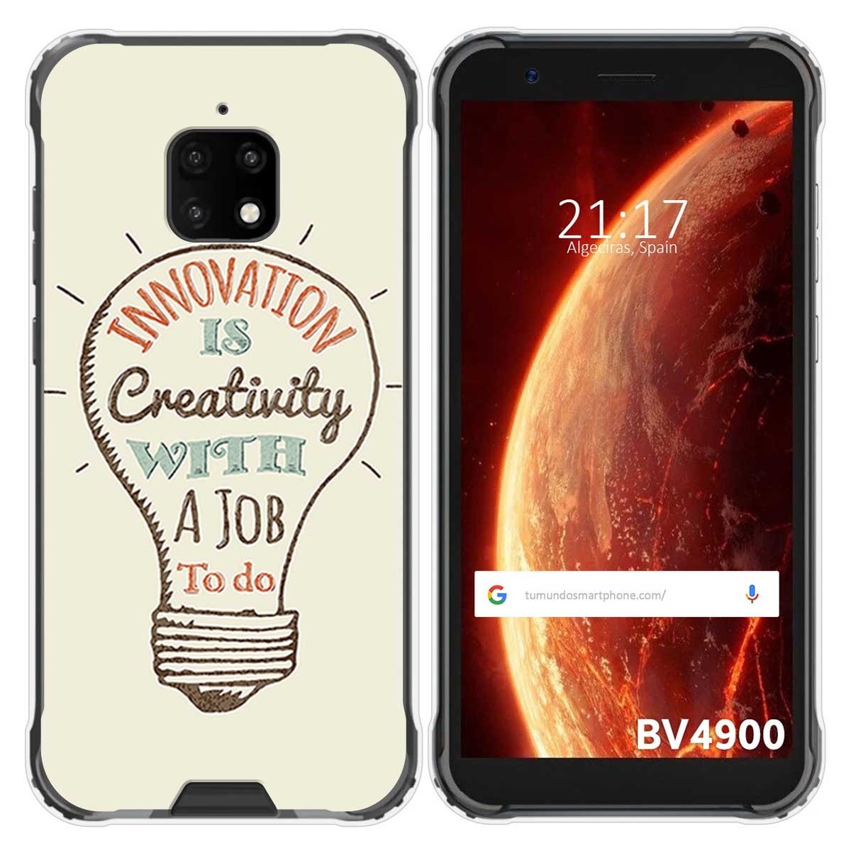 Funda Gel Tpu para Blackview BV4900 / BV4900 Pro diseño Creativity Dibujos