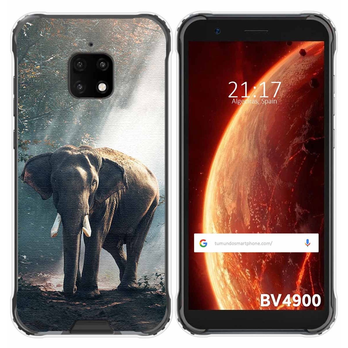 Funda Gel Tpu para Blackview BV4900 / BV4900 Pro diseño Elefante Dibujos