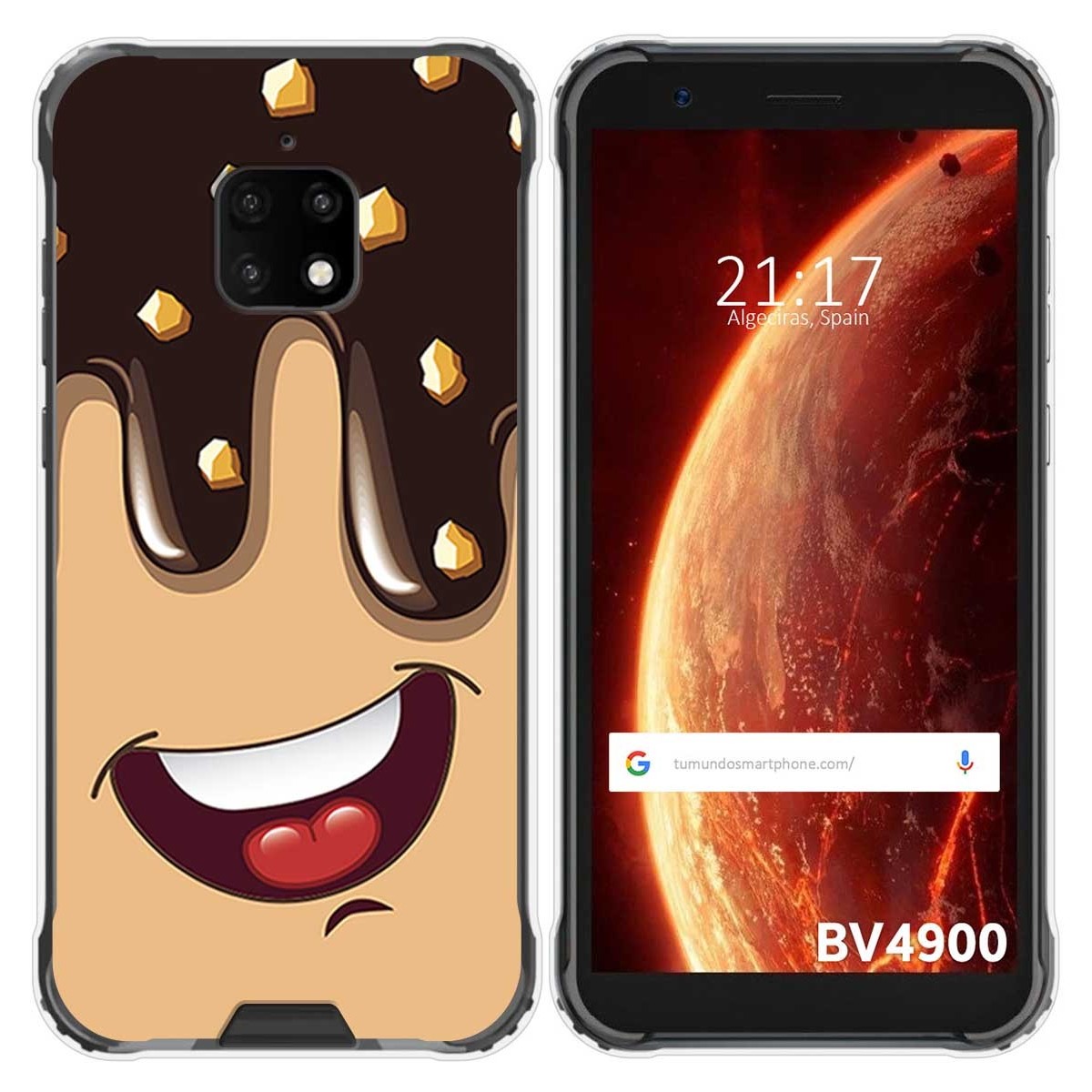 Funda Gel Tpu para Blackview BV4900 / BV4900 Pro diseño Helado Chocolate Dibujos
