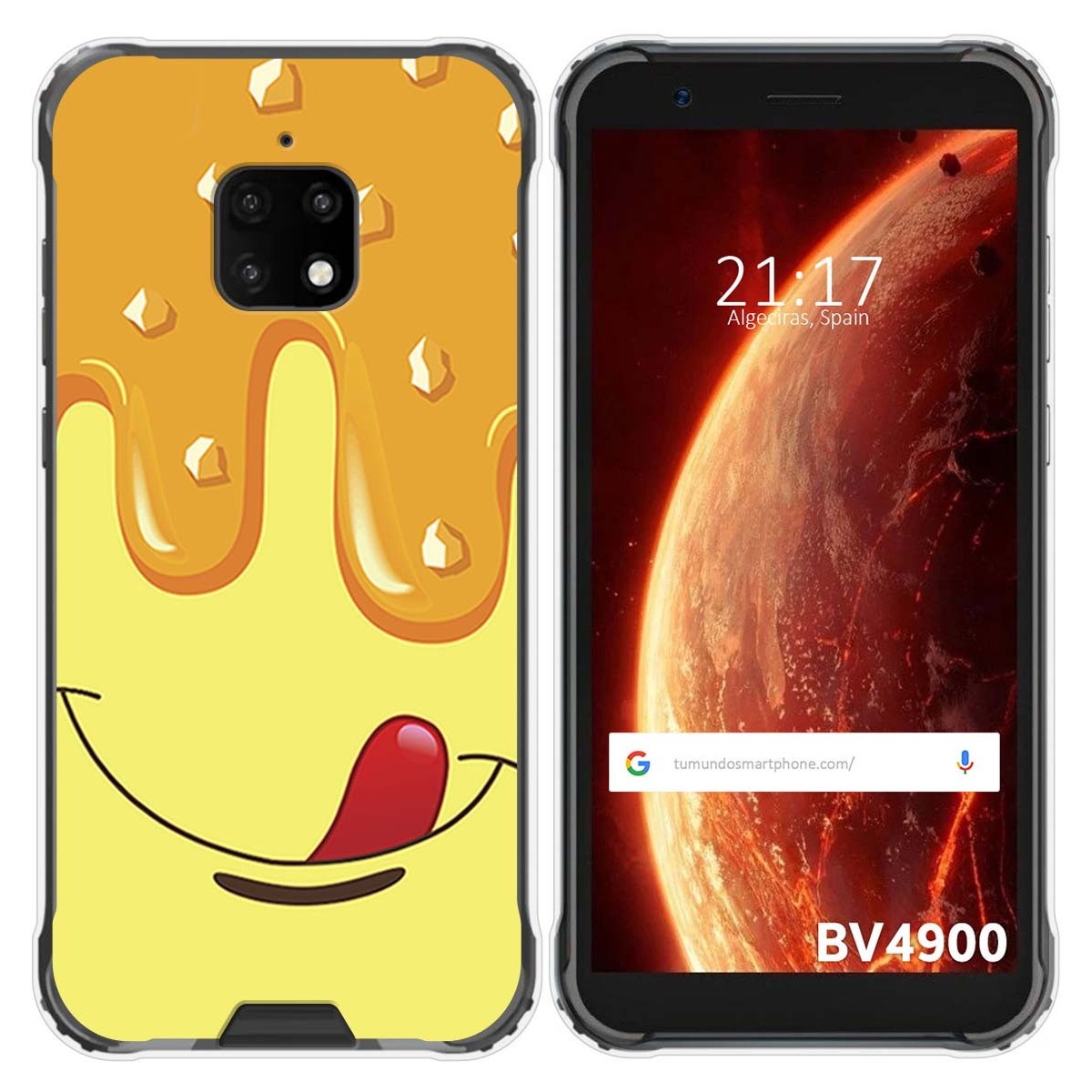 Funda Gel Tpu para Blackview BV4900 / BV4900 Pro diseño Helado Vainilla Dibujos