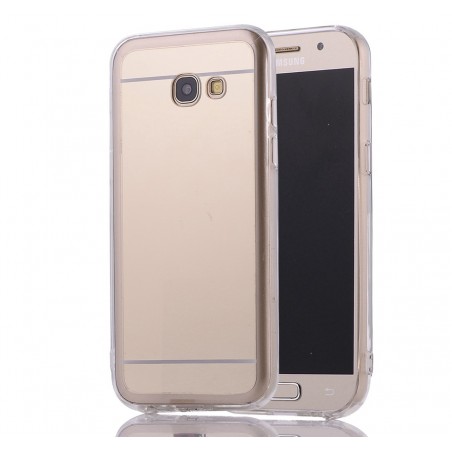 Funda Gel Tpu Efecto Espejo Dorada para Samsung Galaxy A3 (2017)