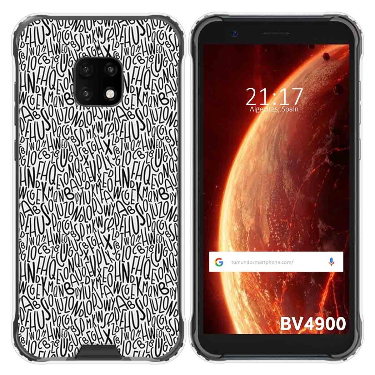 Funda Gel Tpu para Blackview BV4900 / BV4900 Pro diseño Letras Dibujos