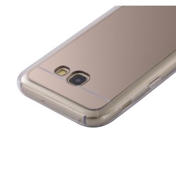 Funda Gel Tpu Efecto Espejo Dorada para Samsung Galaxy A3 (2017) 2