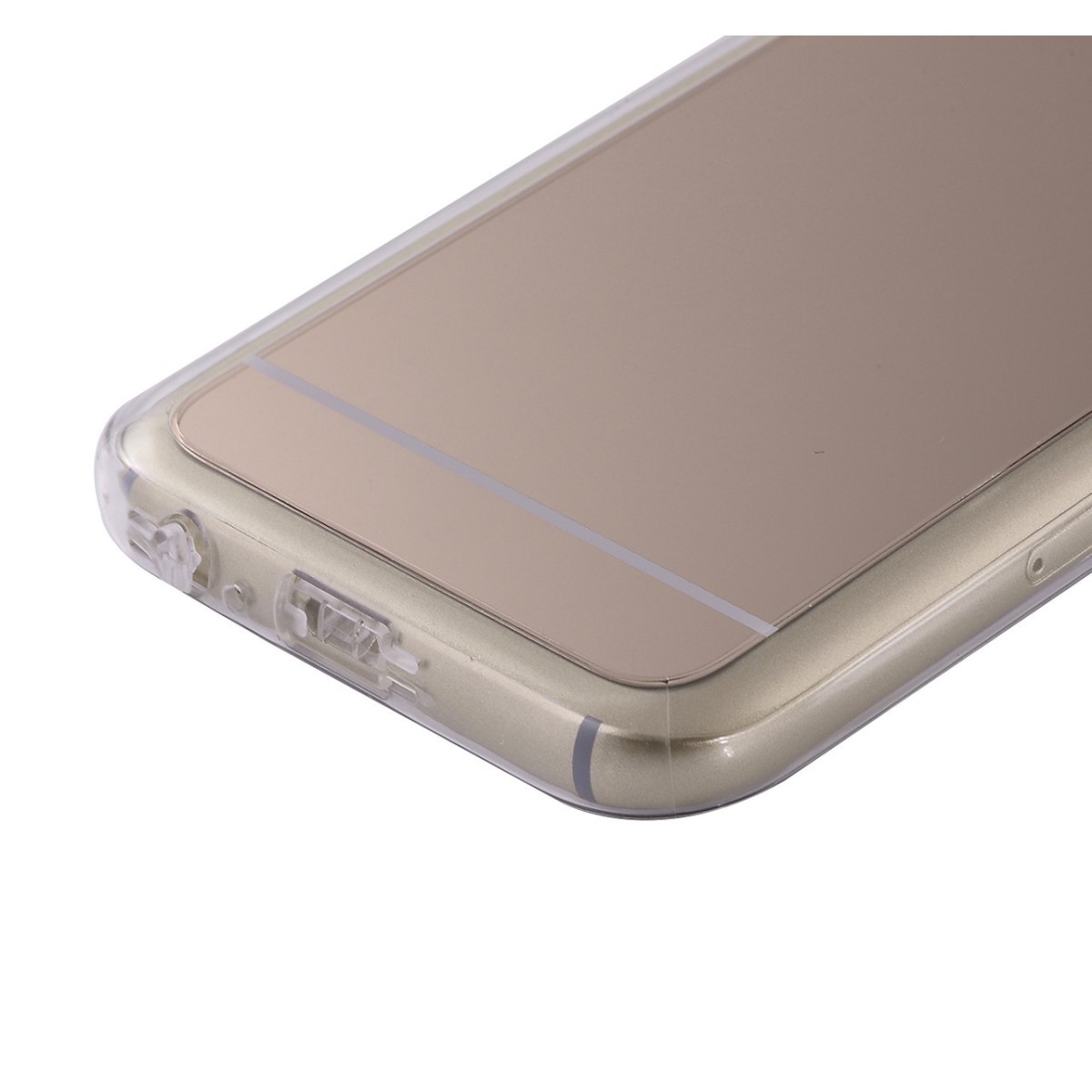 Funda Gel Tpu Efecto Espejo Dorada para Samsung Galaxy A3 (2017)