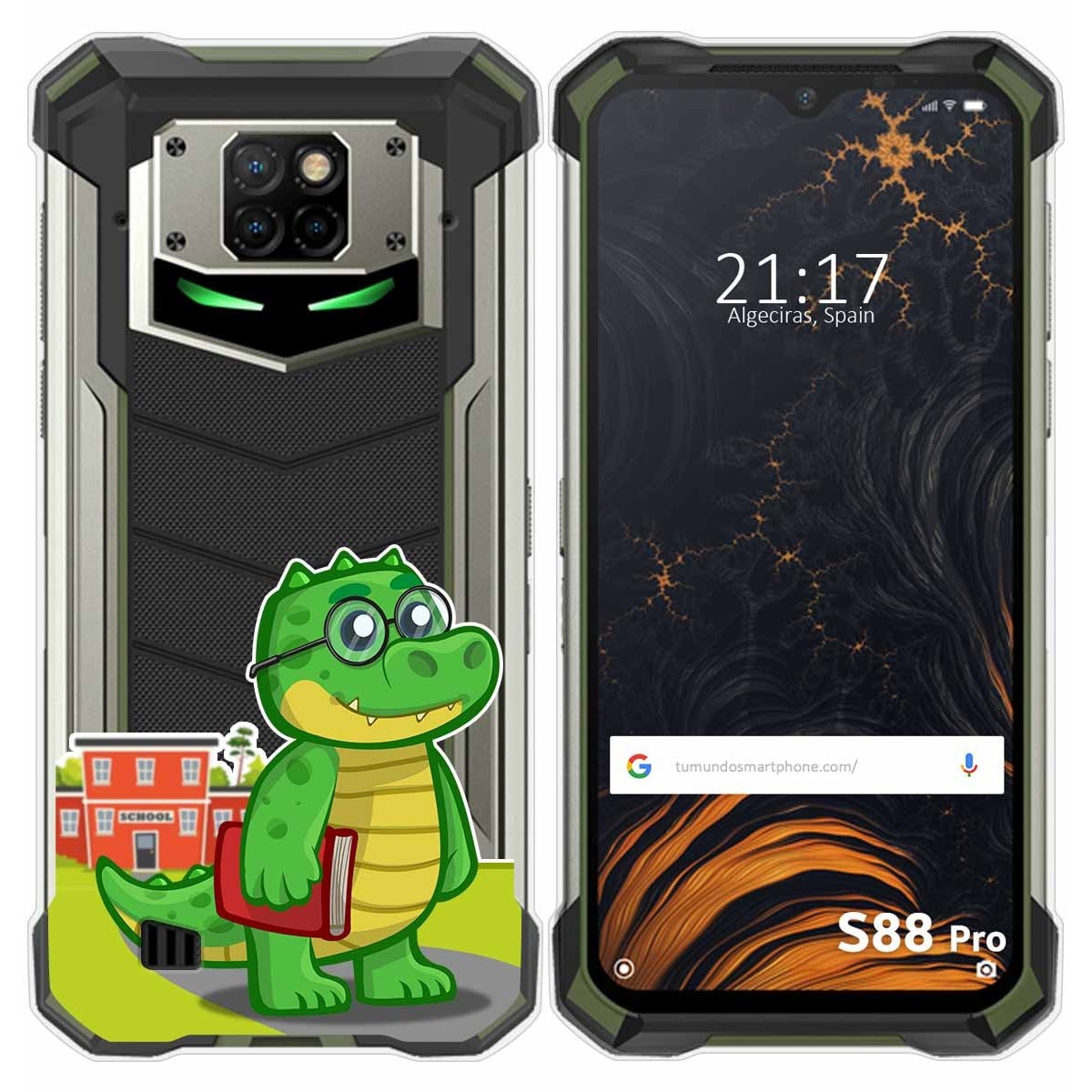 Funda Gel Transparente para Doogee S88 diseño Coco Dibujos