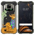 Funda Gel Transparente para Doogee S88 diseño Jirafa Dibujos