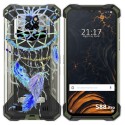 Funda Gel Transparente para Doogee S88 diseño Plumas Dibujos
