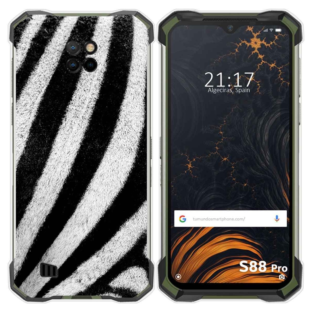 Funda Gel Tpu para Doogee S88 diseño Animal 02 Dibujos