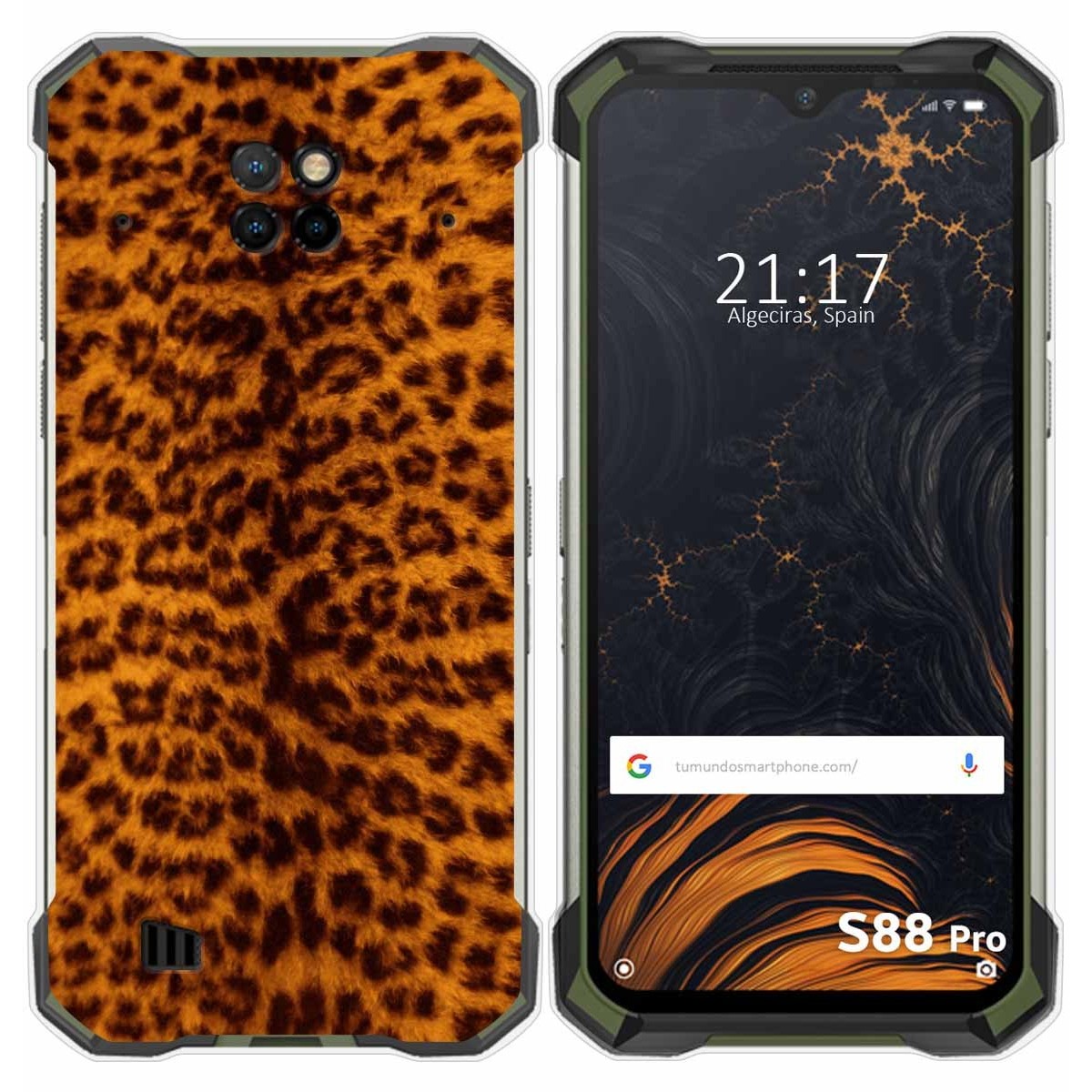 Funda Gel Tpu para Doogee S88 diseño Animal 03 Dibujos
