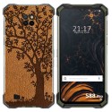 Funda Gel Tpu para Doogee S88 diseño Cuero 03 Dibujos