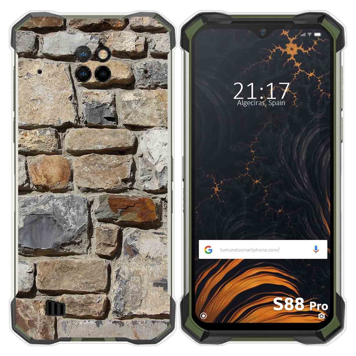 Funda Gel Tpu para Doogee S88 diseño Ladrillo 03 Dibujos