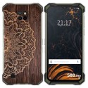 Funda Gel Tpu para Doogee S88 diseño Madera 06 Dibujos