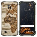 Funda Gel Tpu para Doogee S88 diseño Madera 07 Dibujos