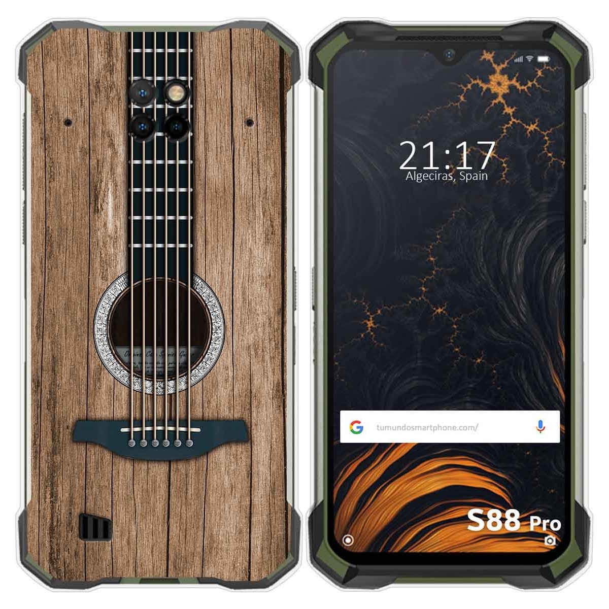 Funda Gel Tpu para Doogee S88 diseño Madera 11 Dibujos