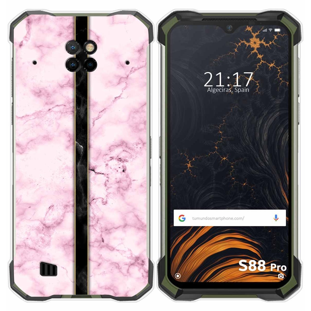 Funda Gel Tpu para Doogee S88 diseño Mármol 04 Dibujos
