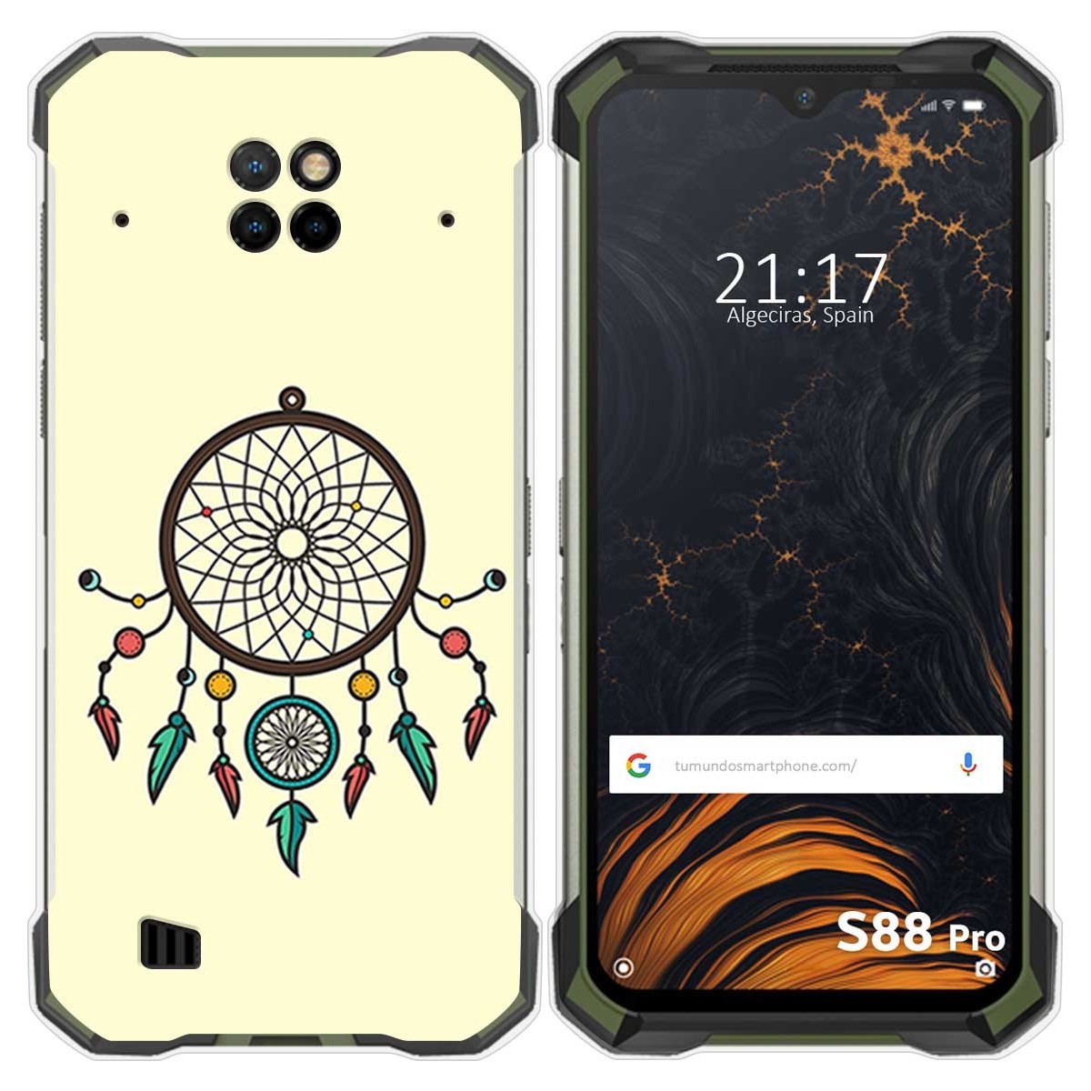 Funda Gel Tpu para Doogee S88 diseño Atrapasueños Dibujos