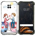 Funda Gel Tpu para Doogee S88 diseño Café Dibujos