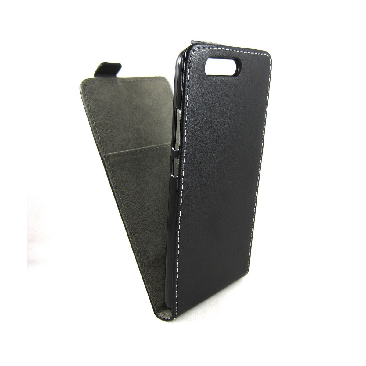 Funda Piel Premium Negra Ultra-Slim para Huawei P10 Plus