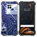Funda Gel Tpu para Doogee S88 diseño Circuito Dibujos