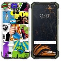 Funda Gel Tpu para Doogee S88 diseño Comic Dibujos