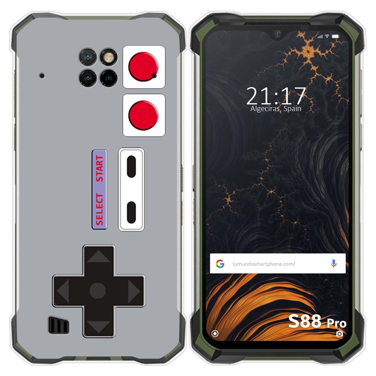 Funda Gel Tpu para Doogee S88 diseño Consola Dibujos