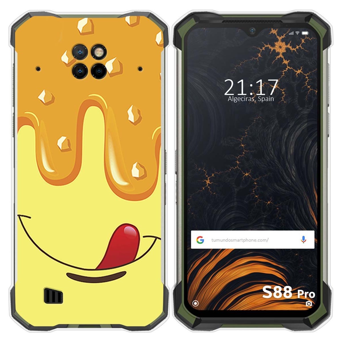 Funda Gel Tpu para Doogee S88 diseño Helado Vainilla Dibujos