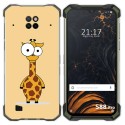 Funda Gel Tpu para Doogee S88 diseño Jirafa Dibujos