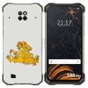 Funda Gel Tpu para Doogee S88 diseño Leones Dibujos