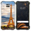 Funda Gel Tpu para Doogee S88 diseño Paris Dibujos